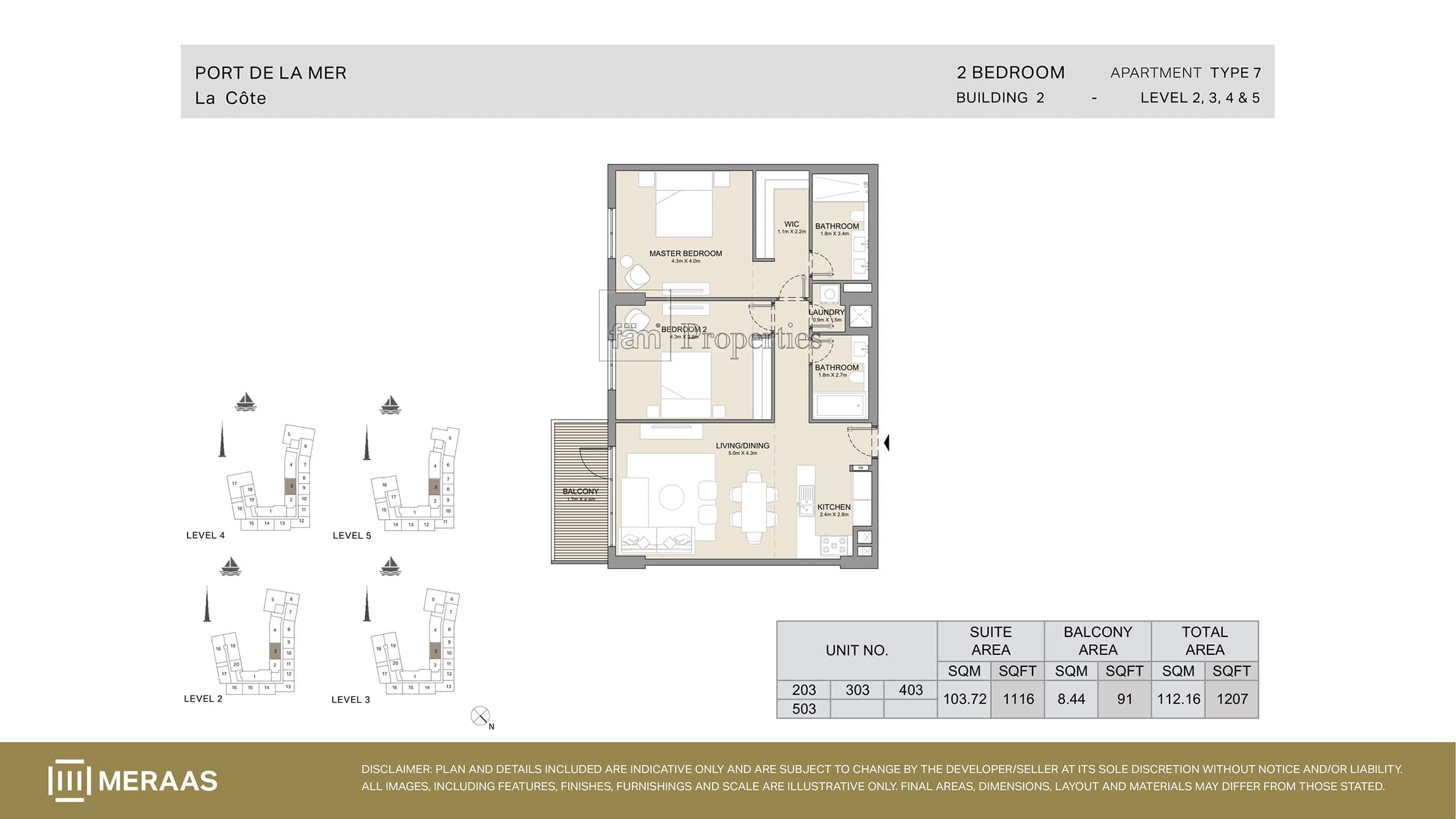 Port De La Mer Type 7 floor plan