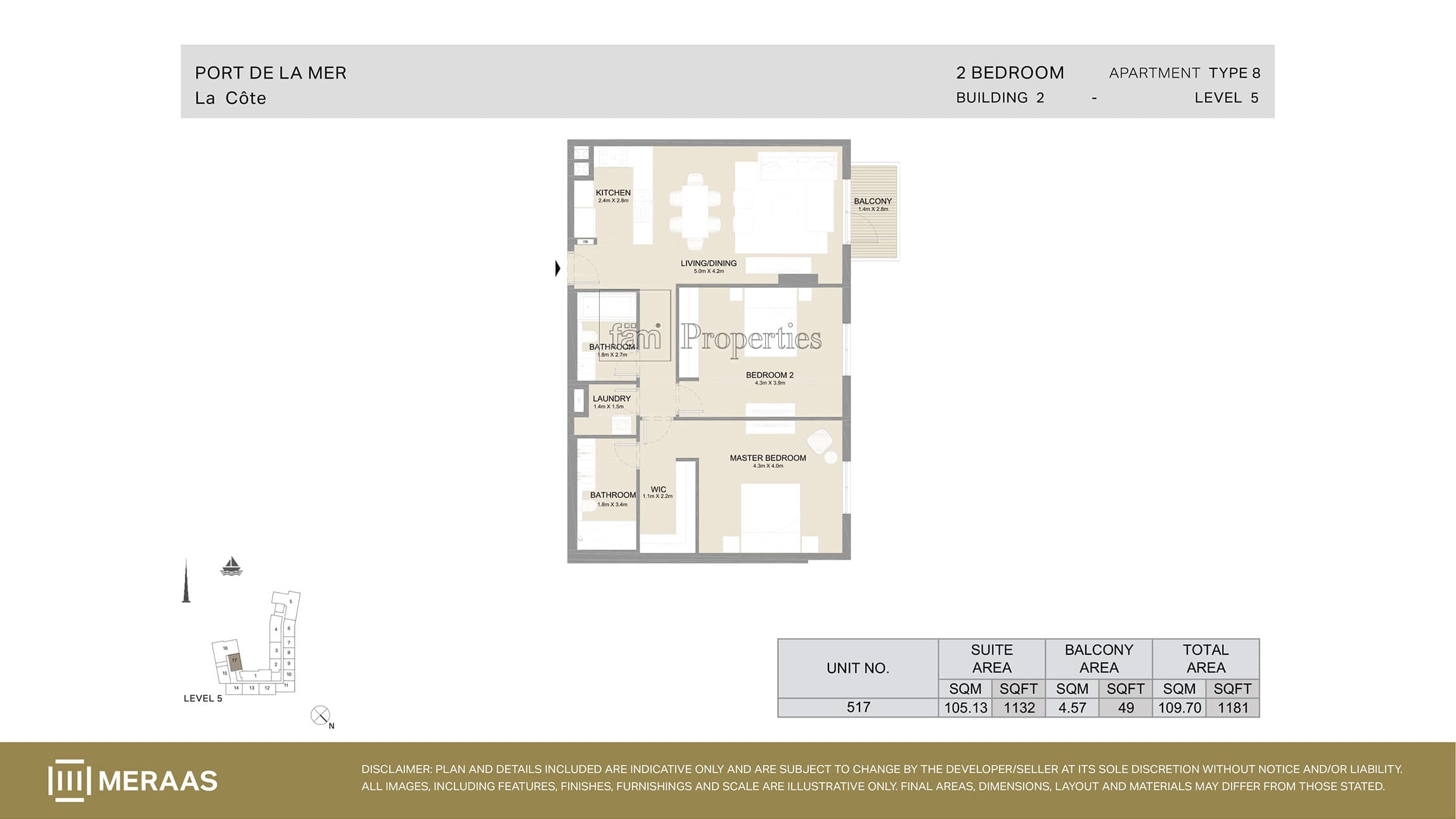 Port De La Mer Type 8 floor plan