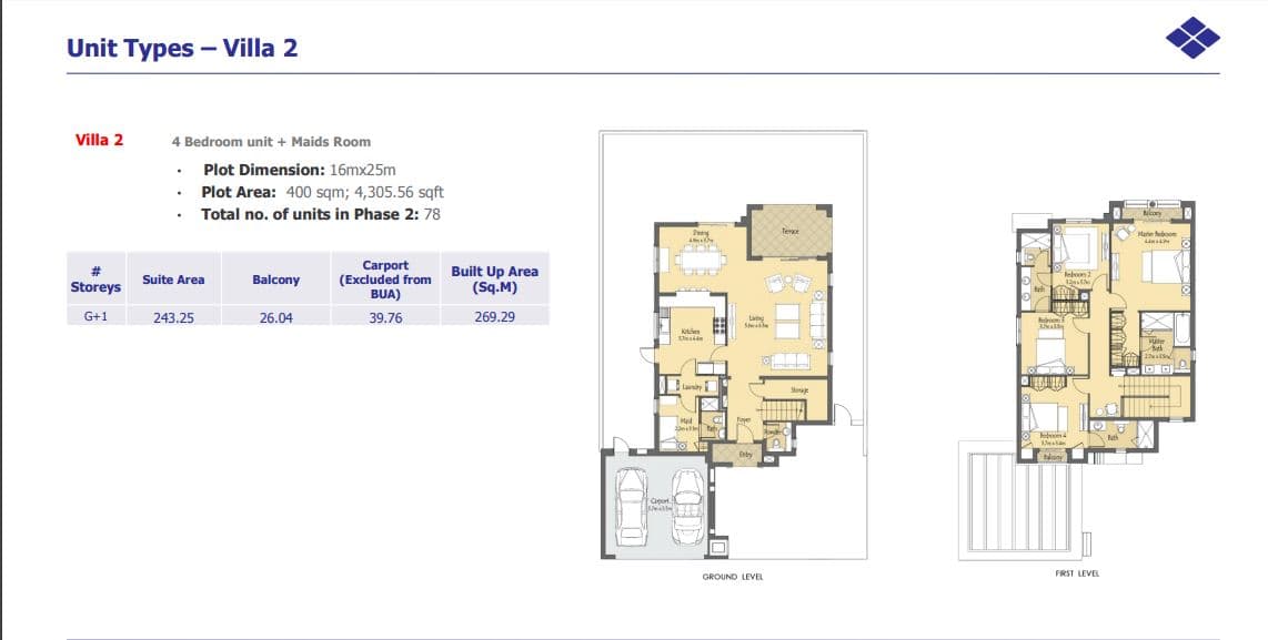 La Quinta Villa 2 floor plan