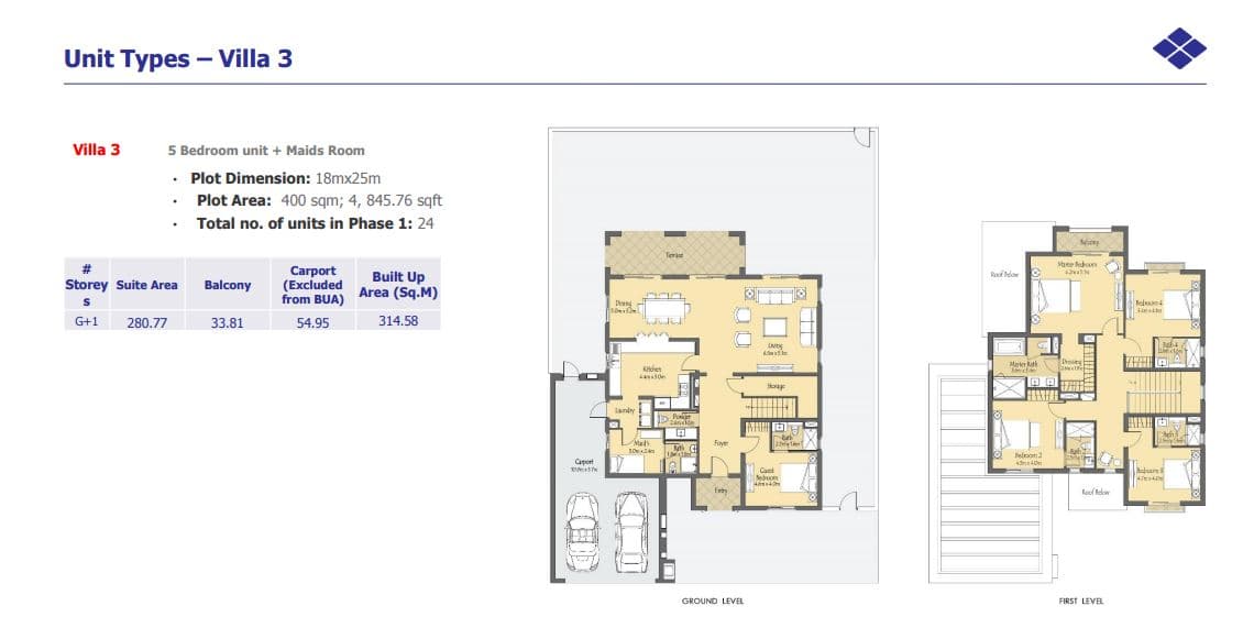La Quinta Villa 3 floor plan