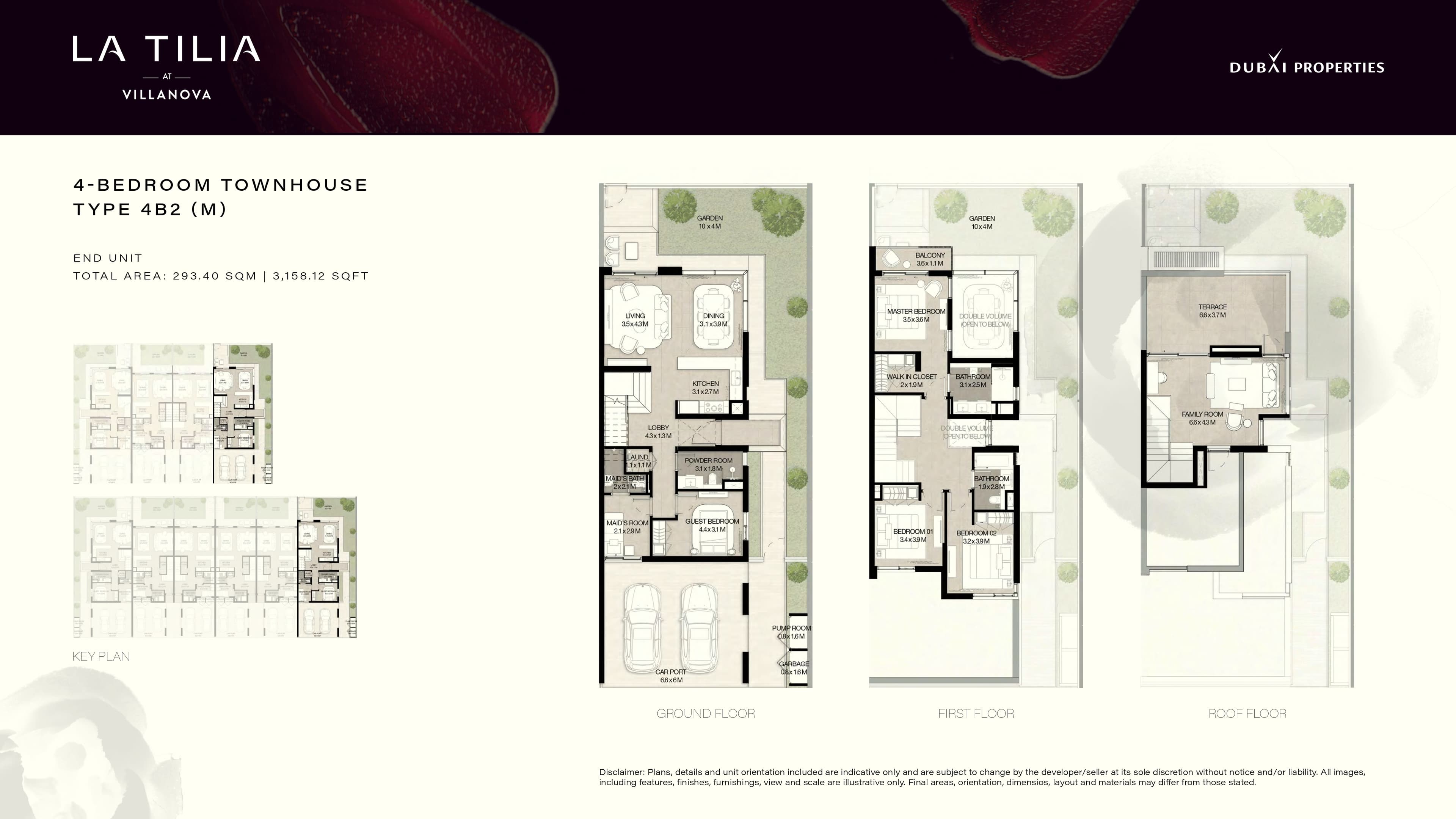 La Tilia 4 Bed floor plan
