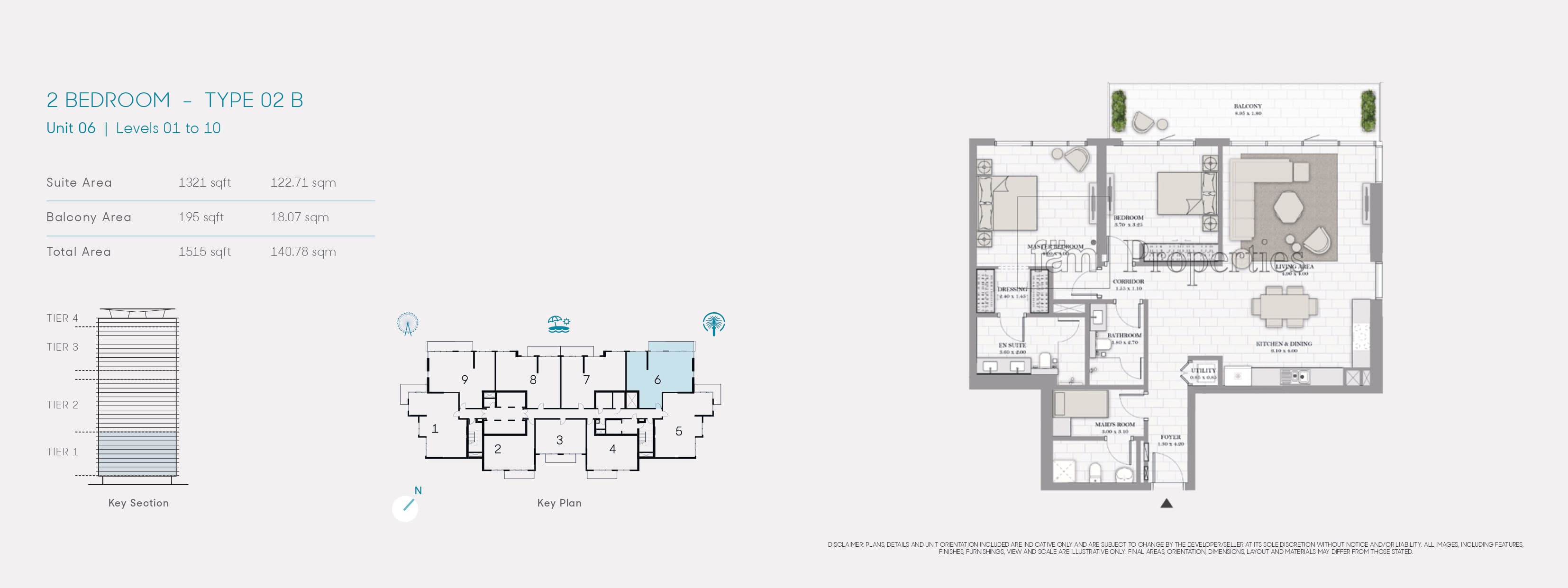 La Vie 2 Bedroom floor plan