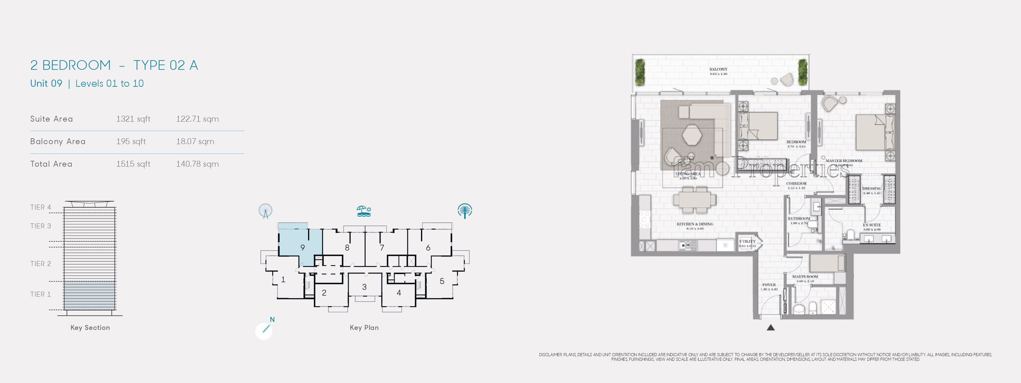 La Vie 2 Bedroom floor plan