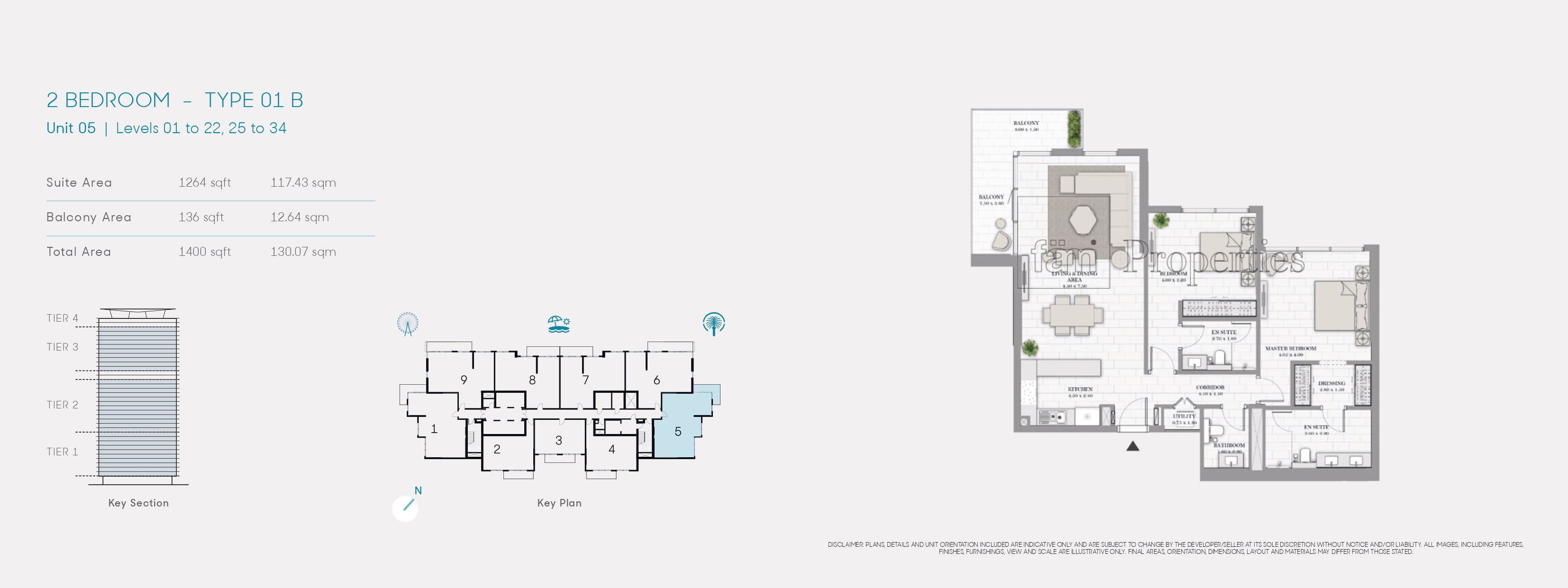 La Vie 2 Bedroom floor plan