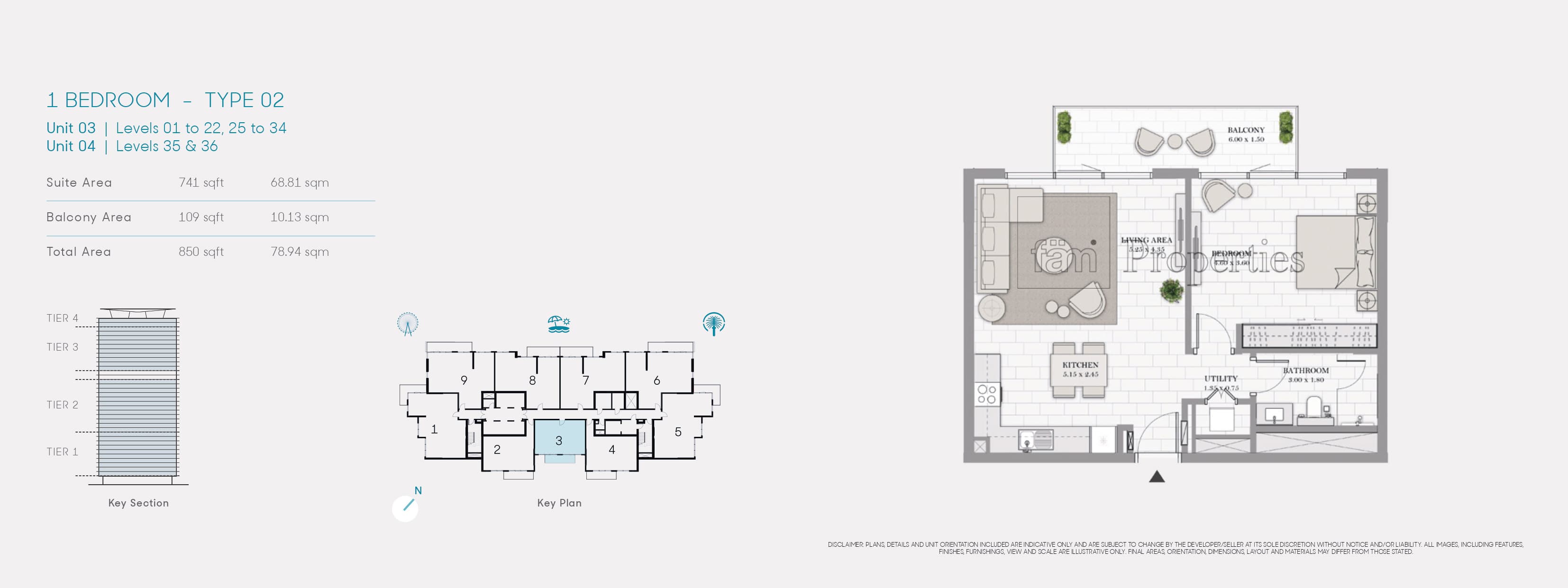 La Vie 1 Bedroom floor plan