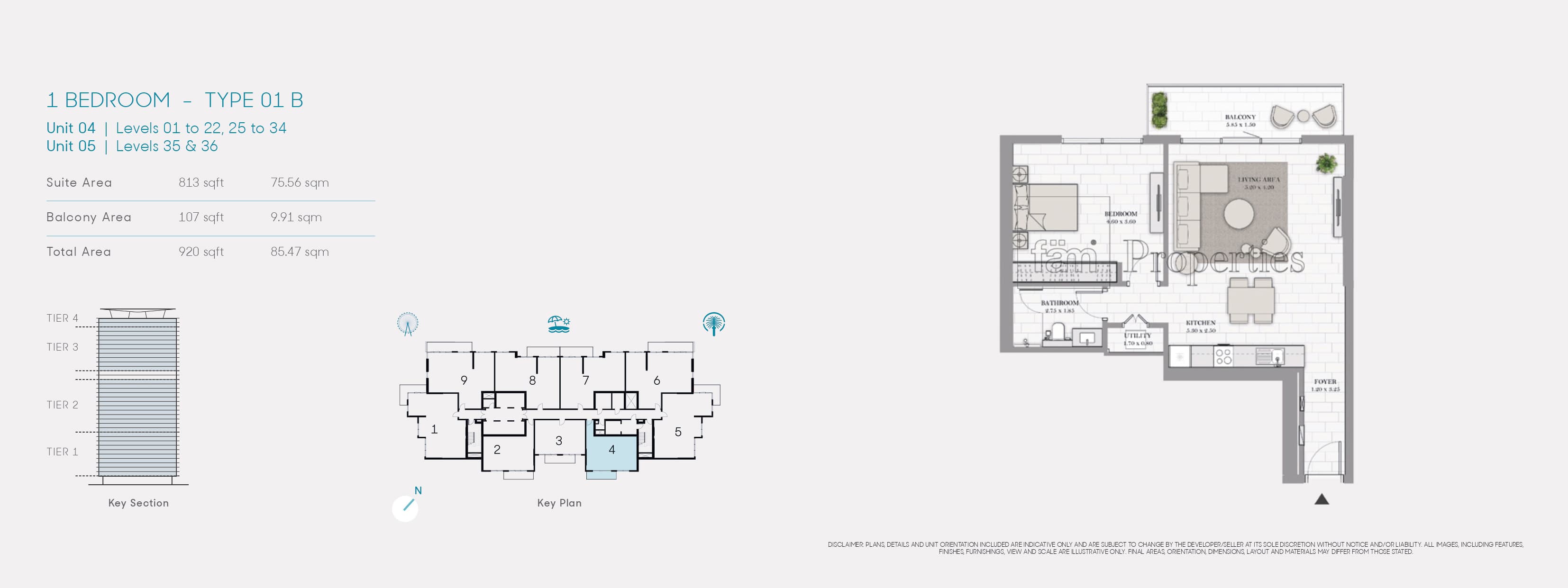 La Vie 1 Bedroom floor plan