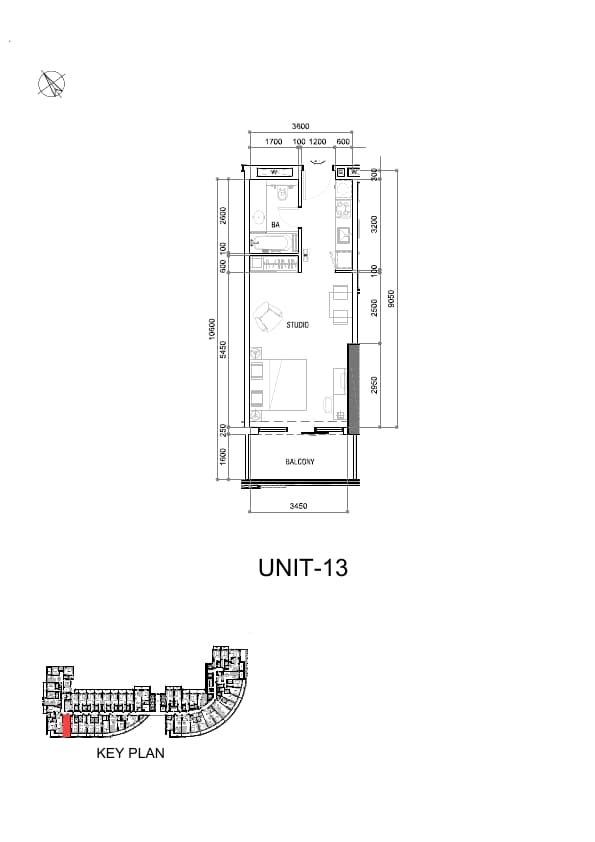 Maison Majestine Studio floor plan