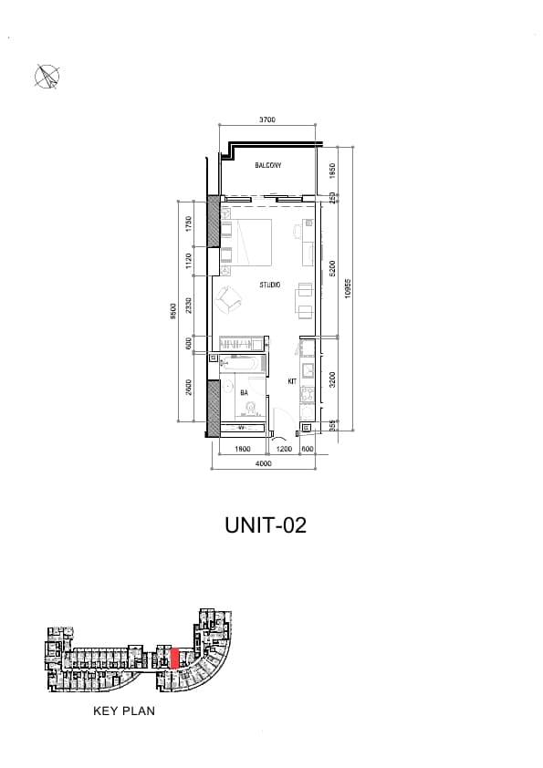Maison Majestine Studio floor plan
