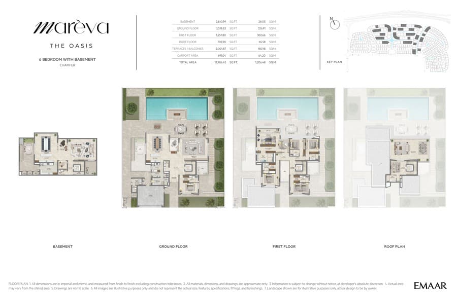 Mareva at The Oasis 6 Bed floor plan
