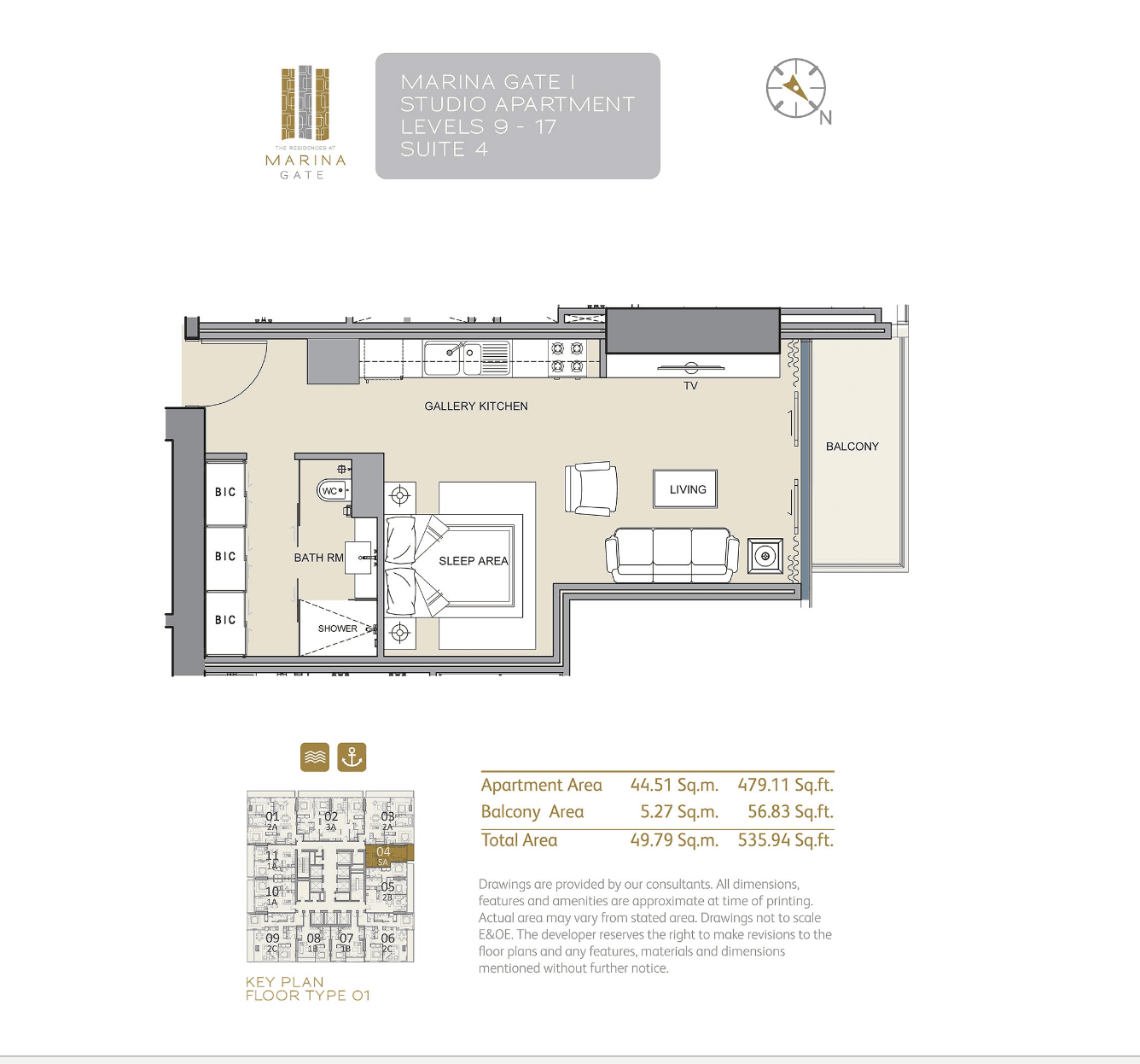 Marina Gate SA floor plan