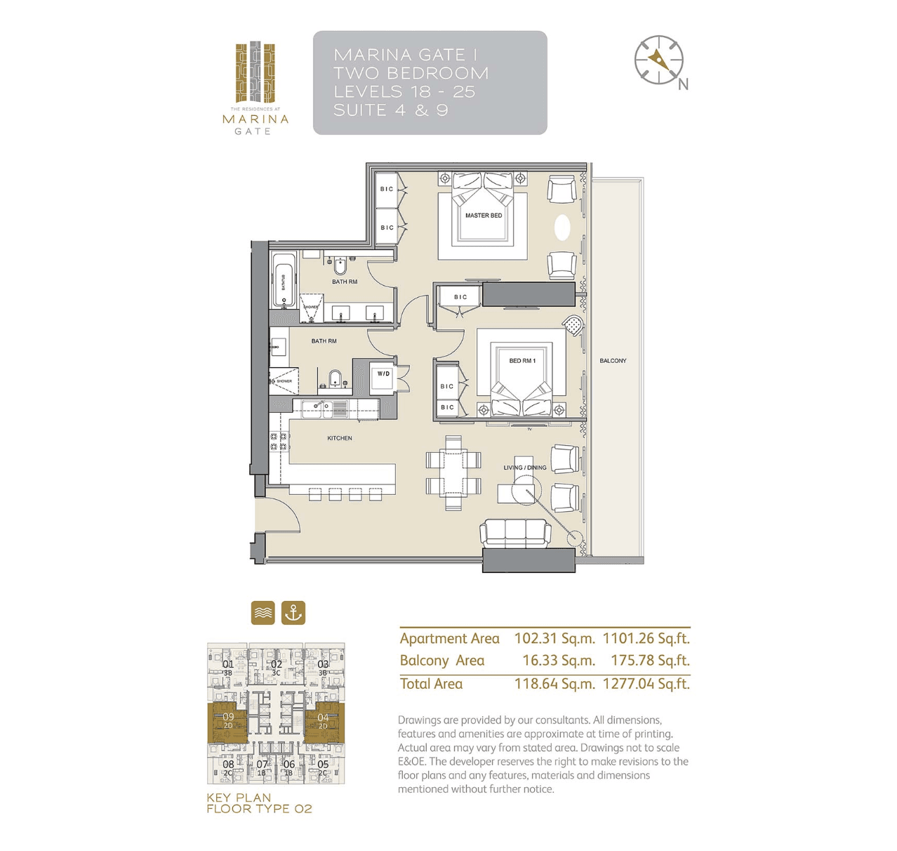 Marina Gate 2D floor plan