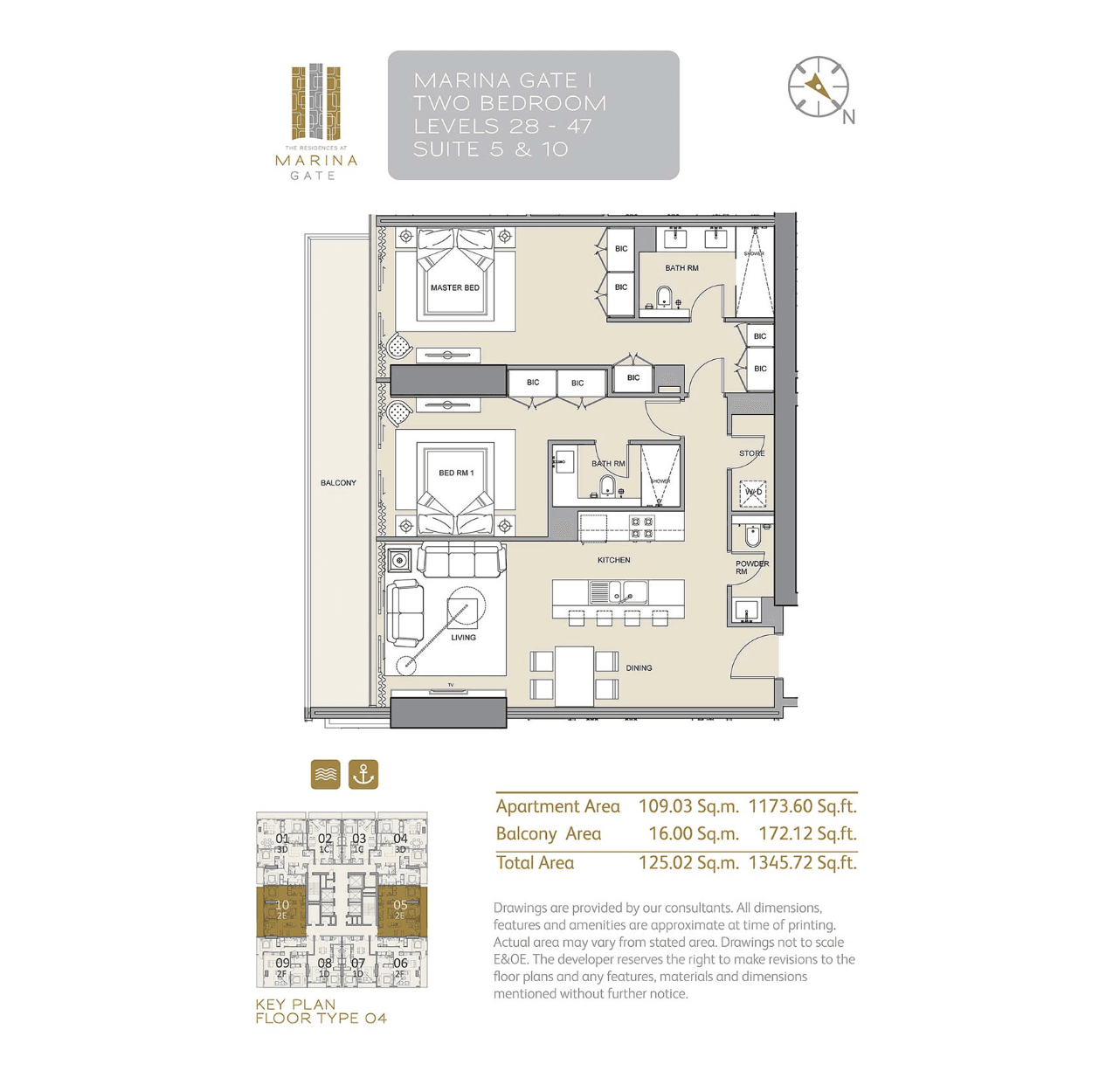 Marina Gate 2E floor plan