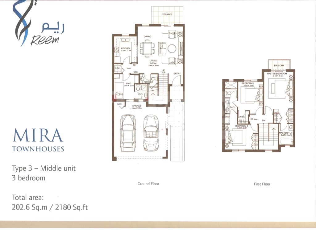 Mira 3 Bedroom floor plan