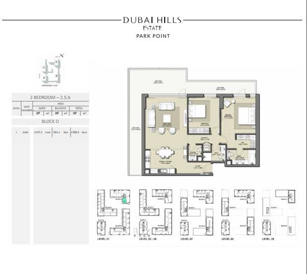 Park Point 2 Bedroom floor plan