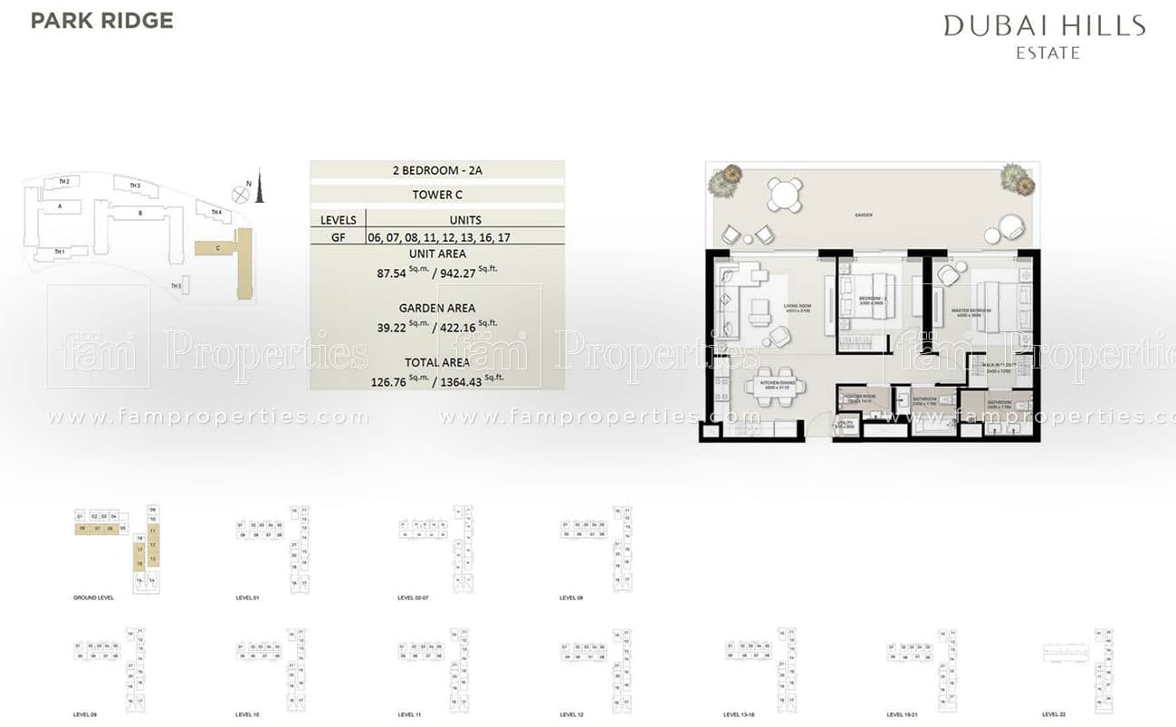 Park Ridge 2 Bedroom - 2A Tower C floor plan