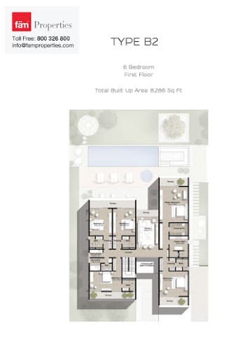 Parkway Vistas Villas 6 BD - Type B2 FF floor plan