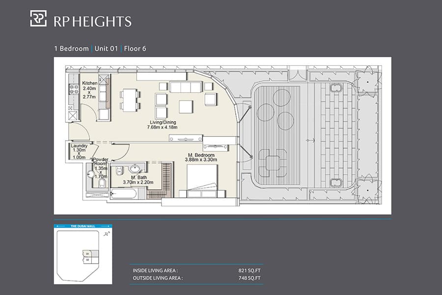 RP Heights Unit 01_6th floor floor plan