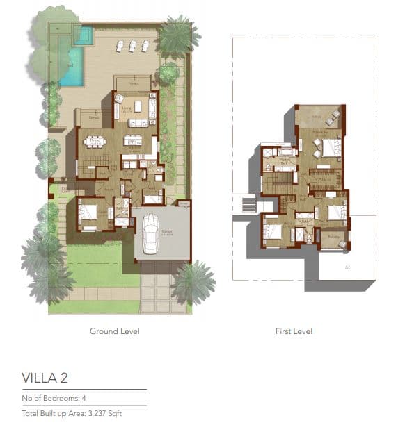 Sidra Villas Villa 2 floor plan