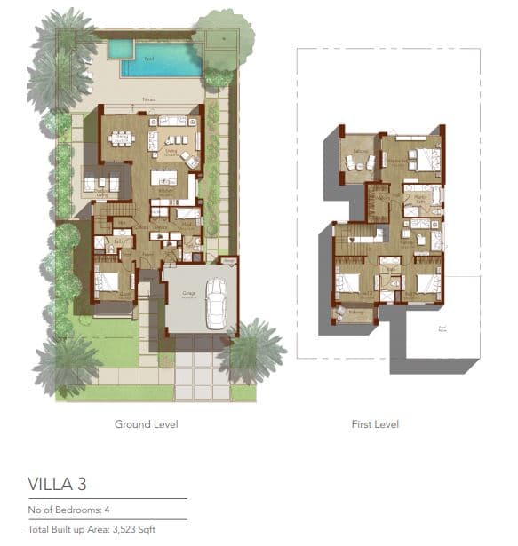 Sidra Villas Villa 3 floor plan