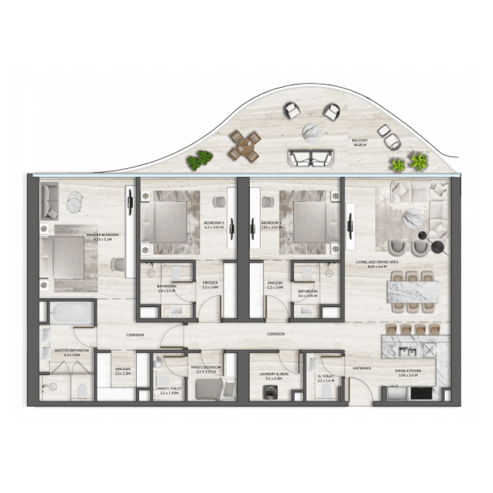 SLS at Palm Jumeirah  floor plan