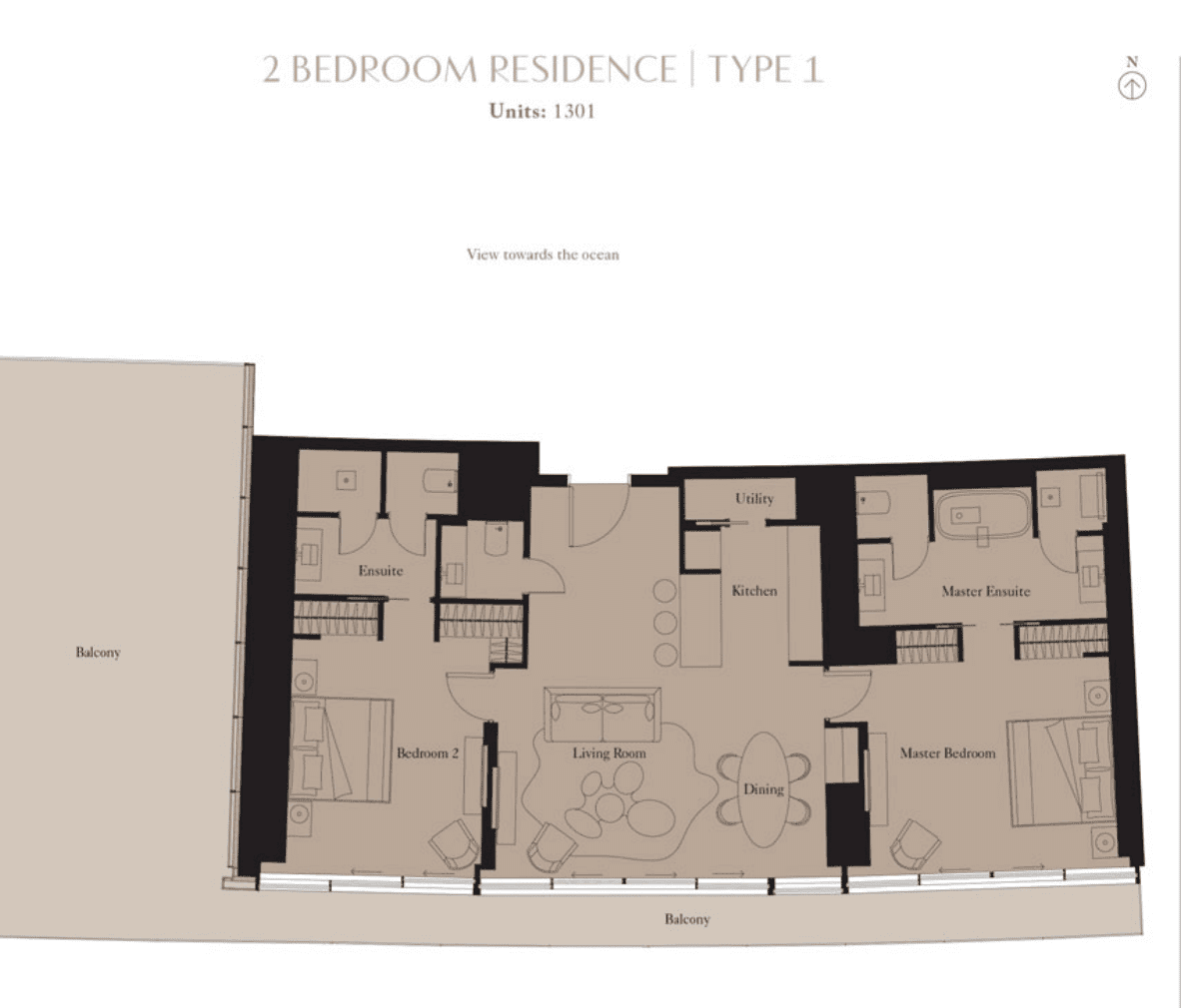 The Royal Atlantis Residences  floor plan