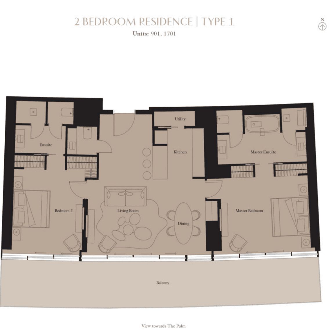 The Royal Atlantis Residences  floor plan