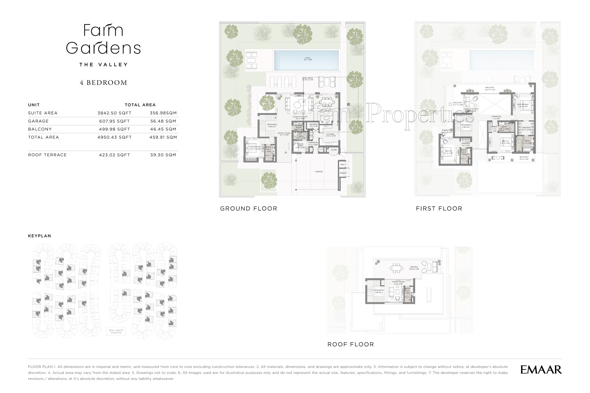 The Valley 4 Bedroom floor plan