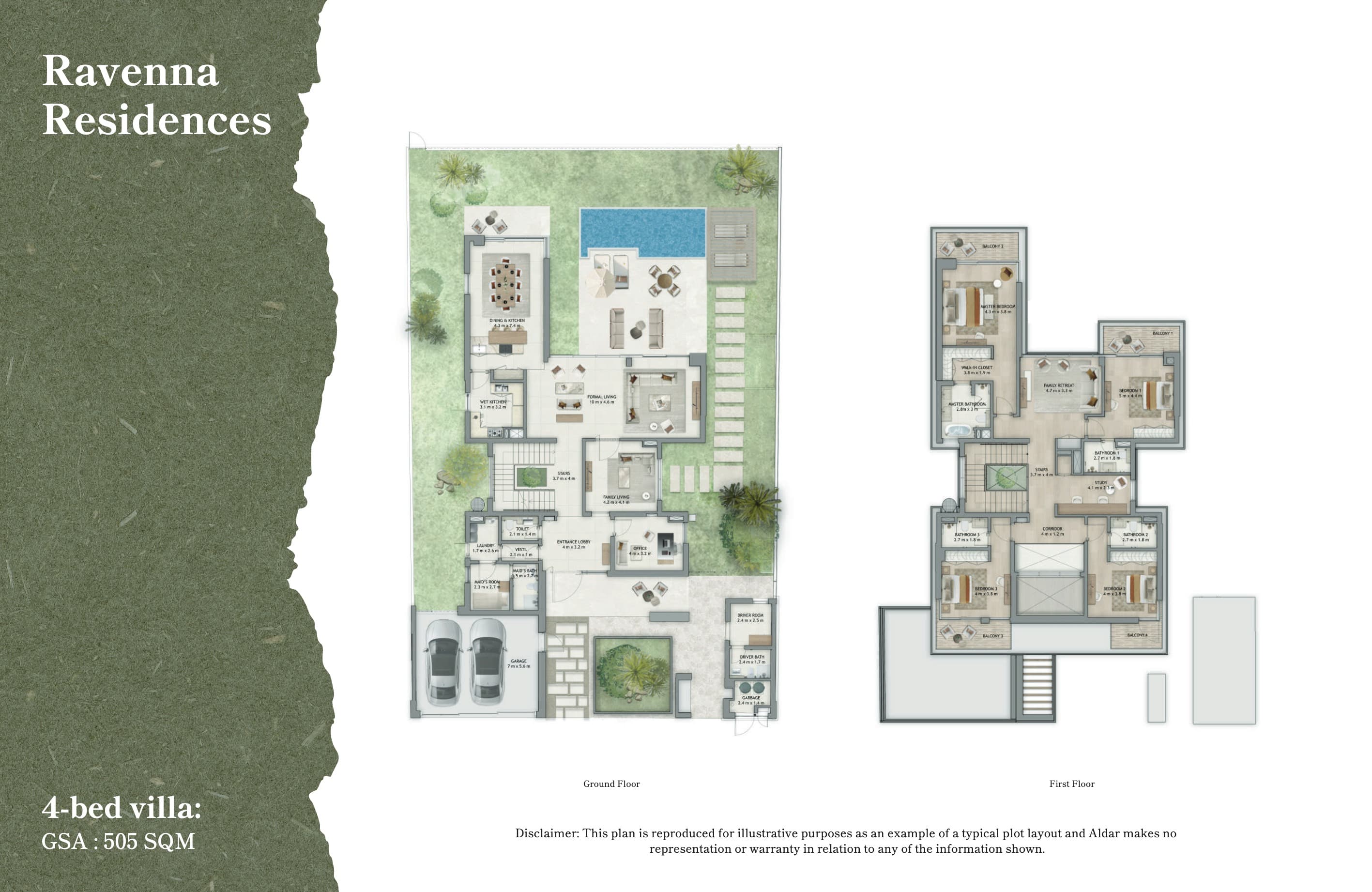 The Wilds Ravena Villas - 4BR floor plan