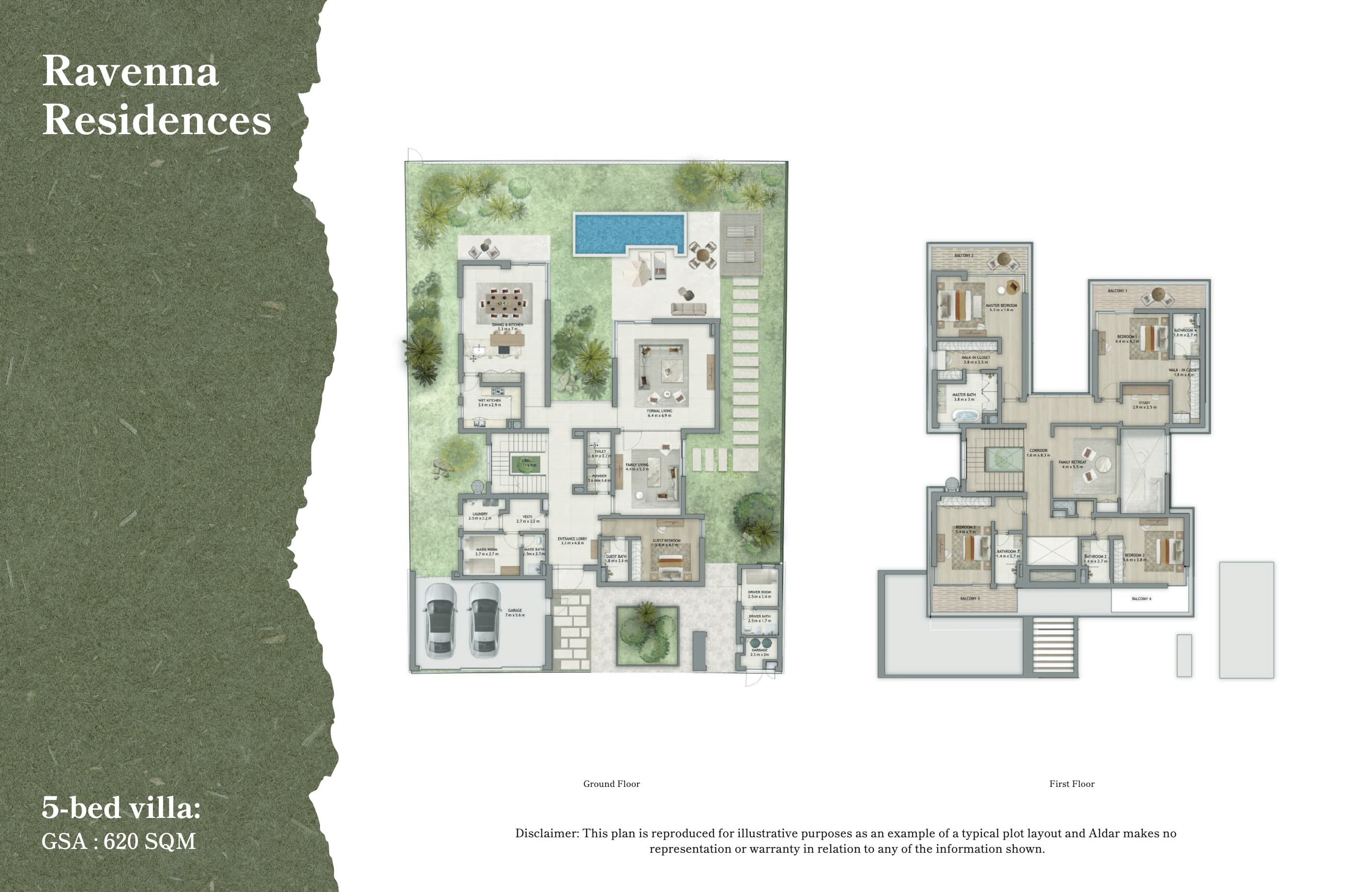 The Wilds Ravena Villas - 5BR floor plan