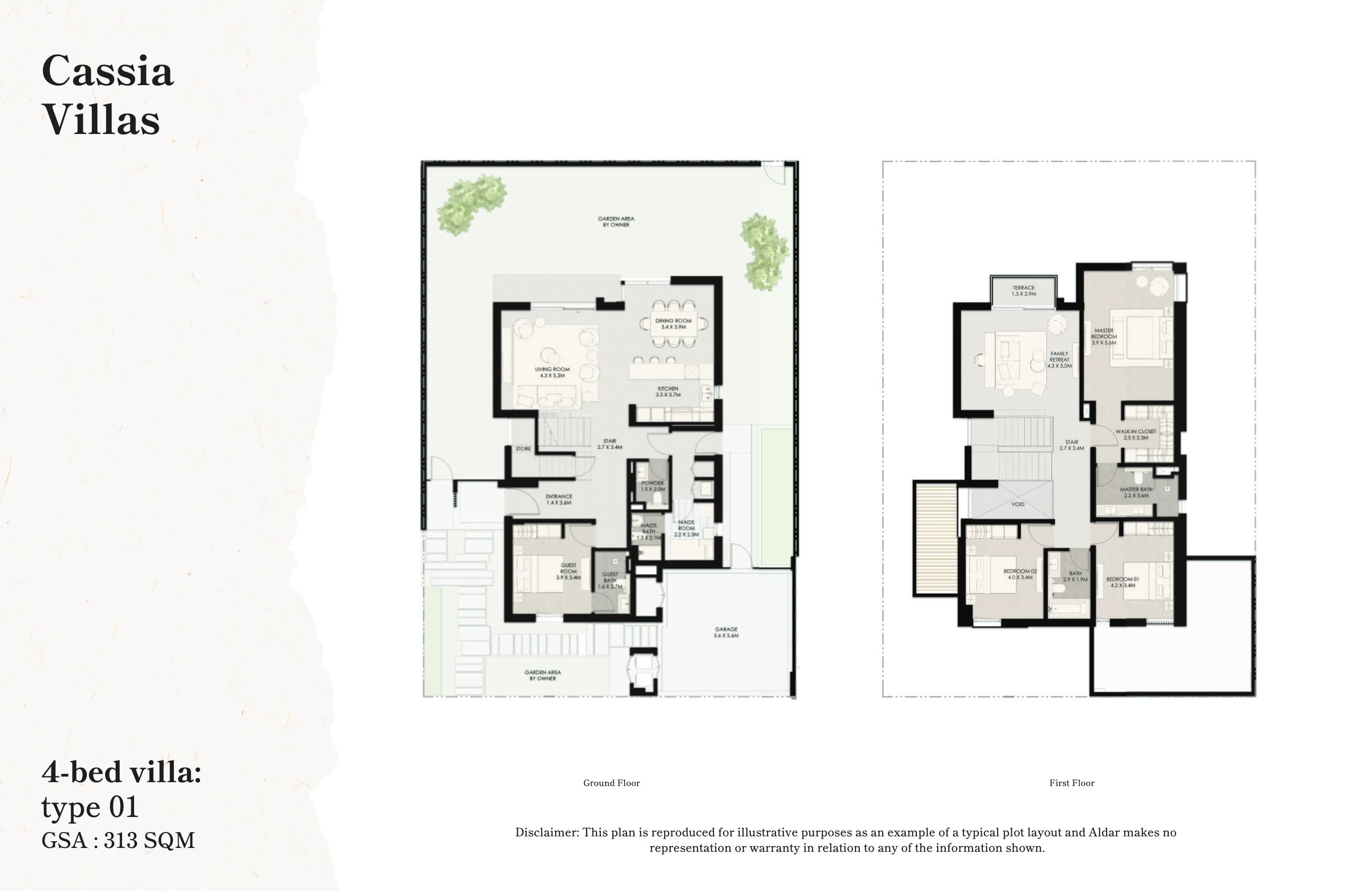 The Wilds Cassia Villas - Type 1 - 4BR floor plan