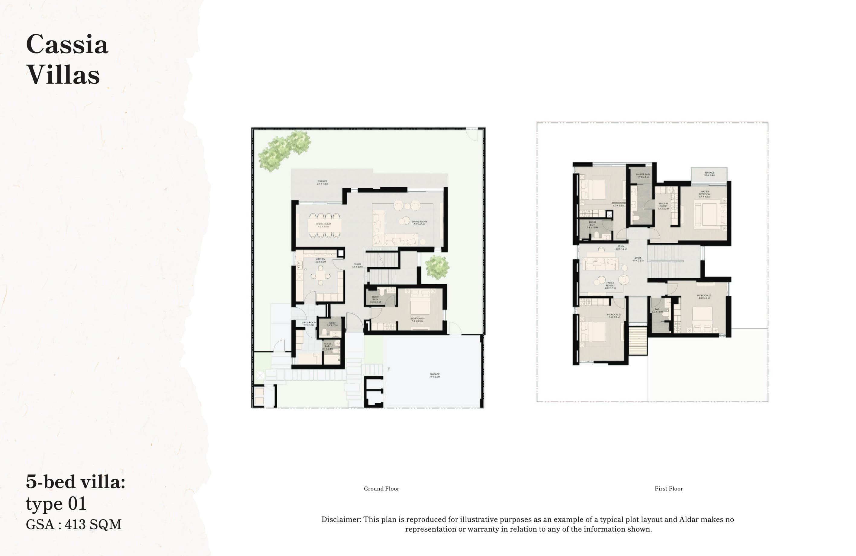 The Wilds Cassia Villas - Type 1 - 5BR floor plan