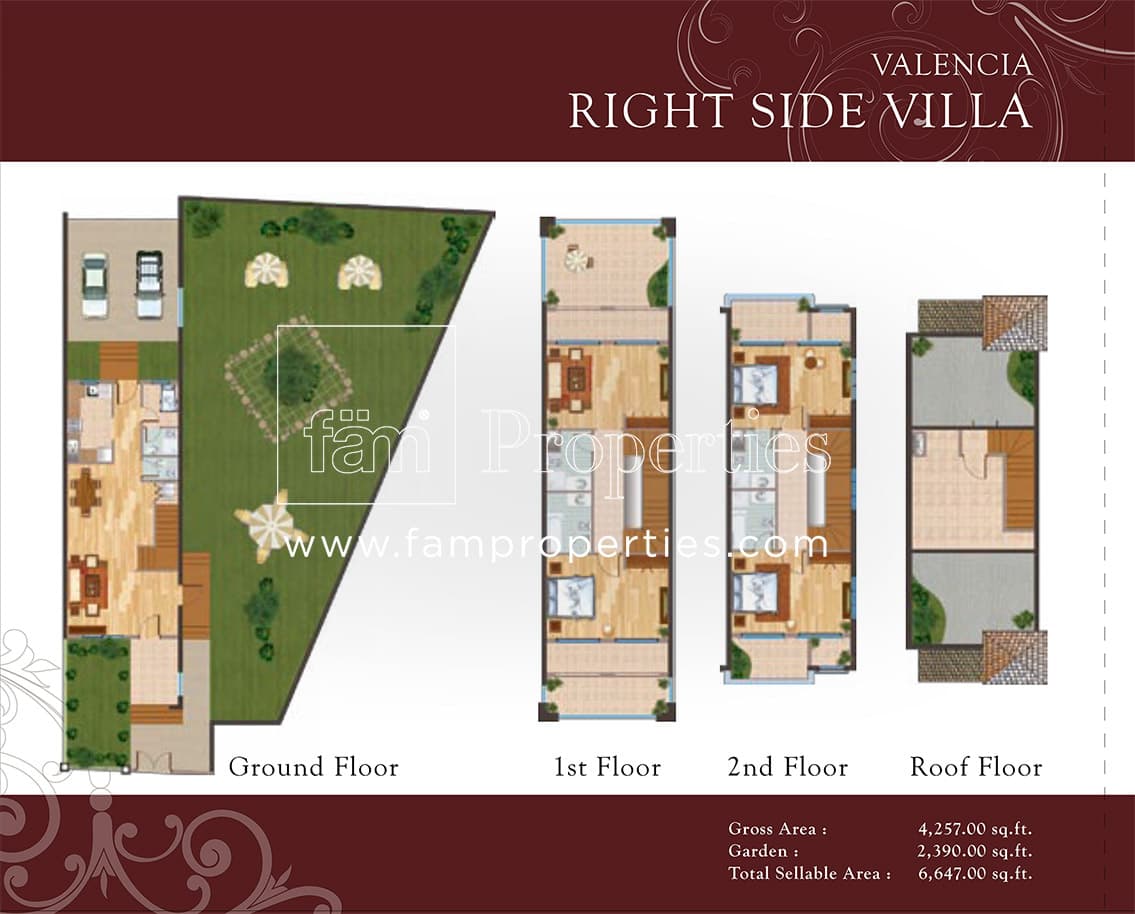 Valencia Park 4 Bedroom floor plan