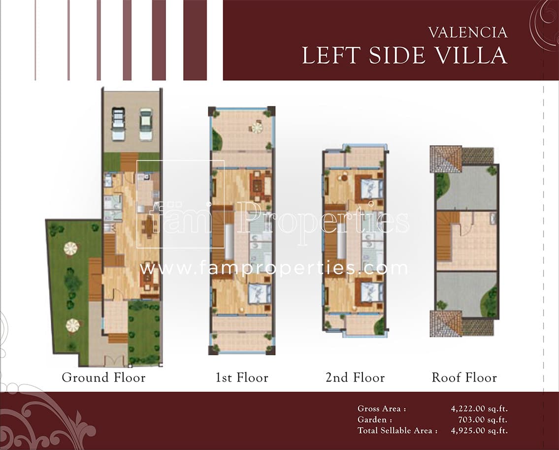 Valencia Park 4 Bedroom floor plan
