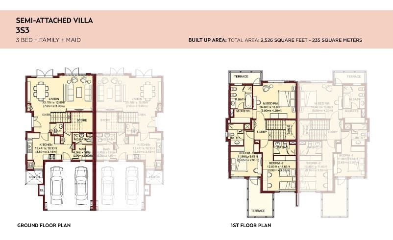 Villa Lantana 3br semi attached_villa3 floor plan