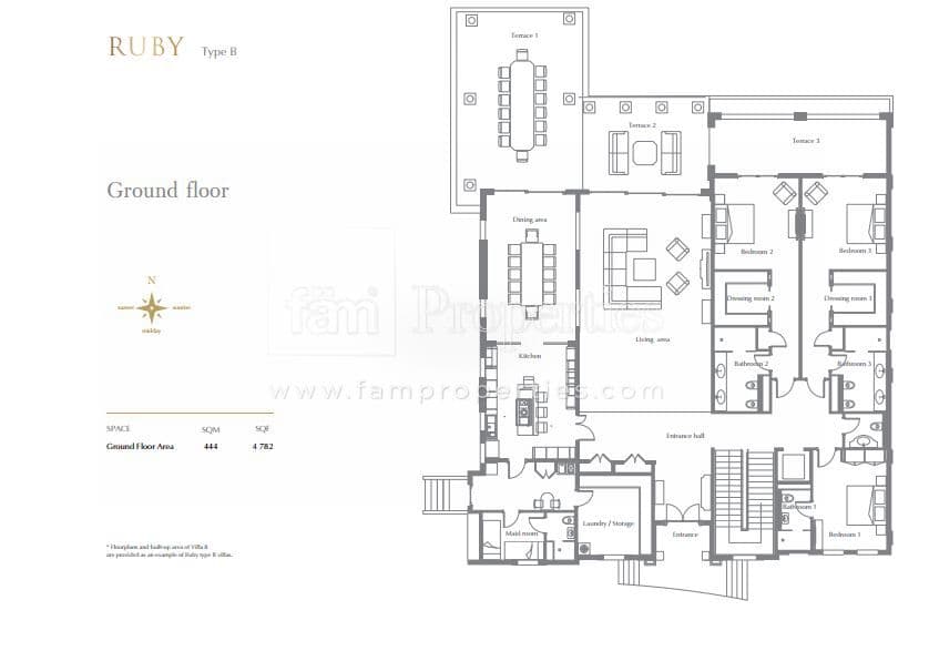 XXII Carat Villas Ruby Type B floor plan
