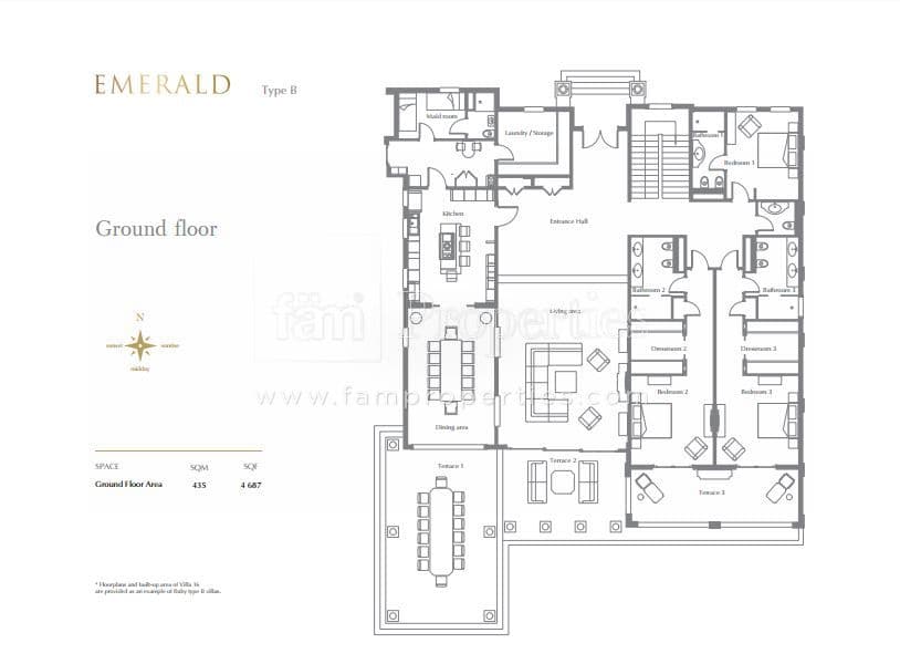 XXII Carat Villas Emerald - Type B floor plan