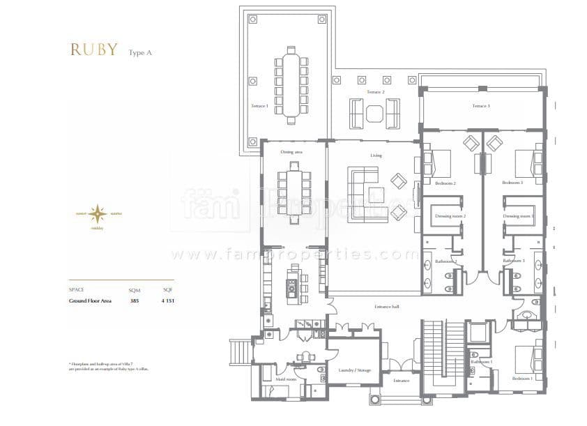 XXII Carat Villas Ruby Type A floor plan