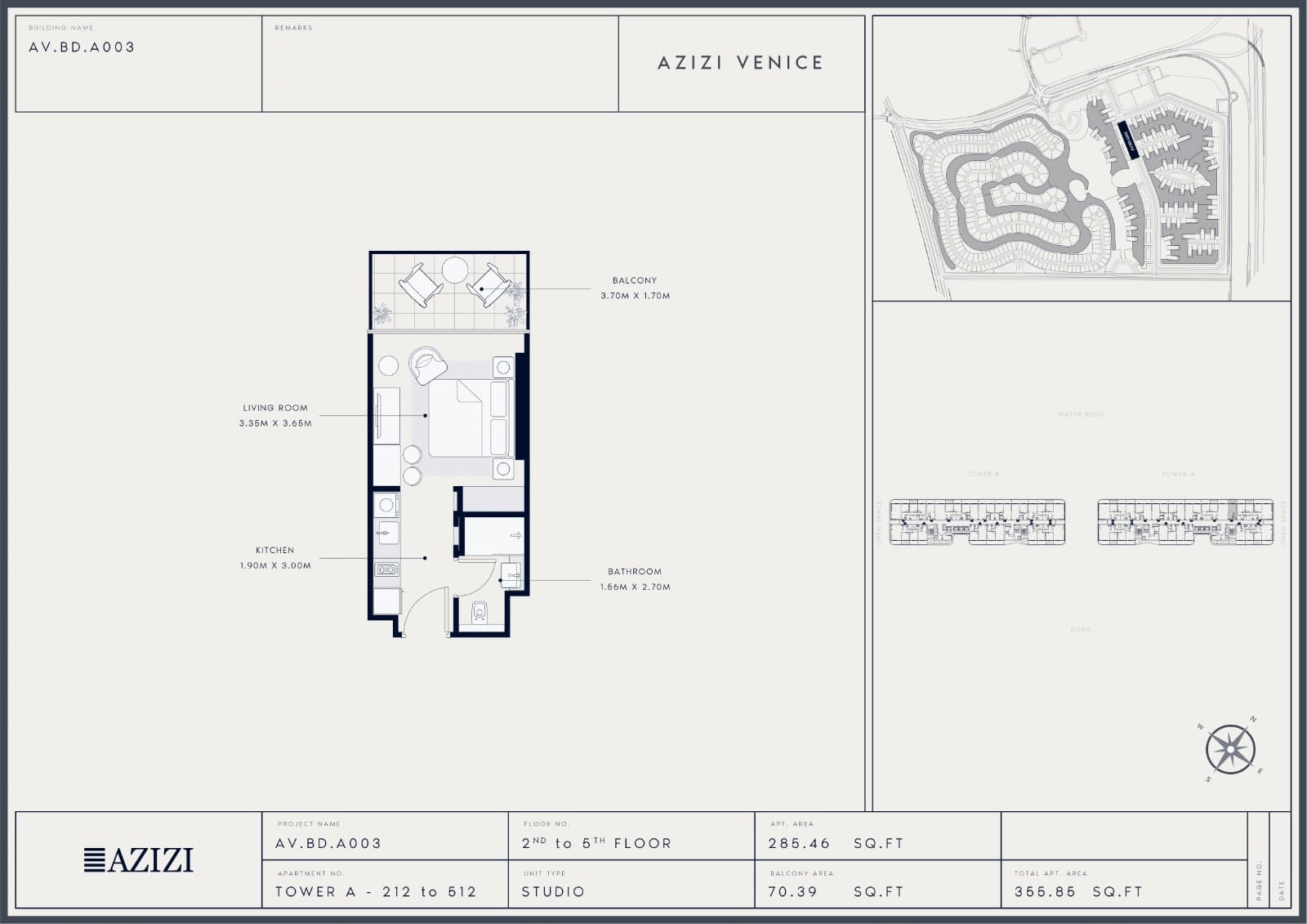 Azizi Venice floor plan