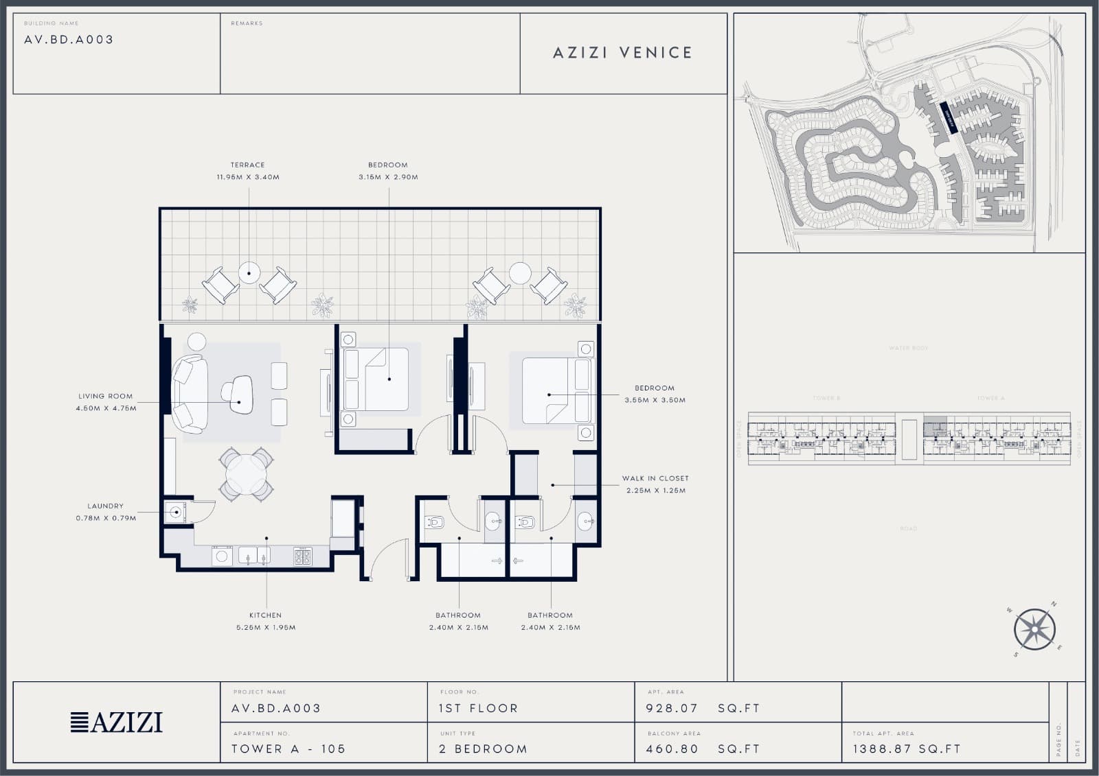 Azizi Venice floor plan