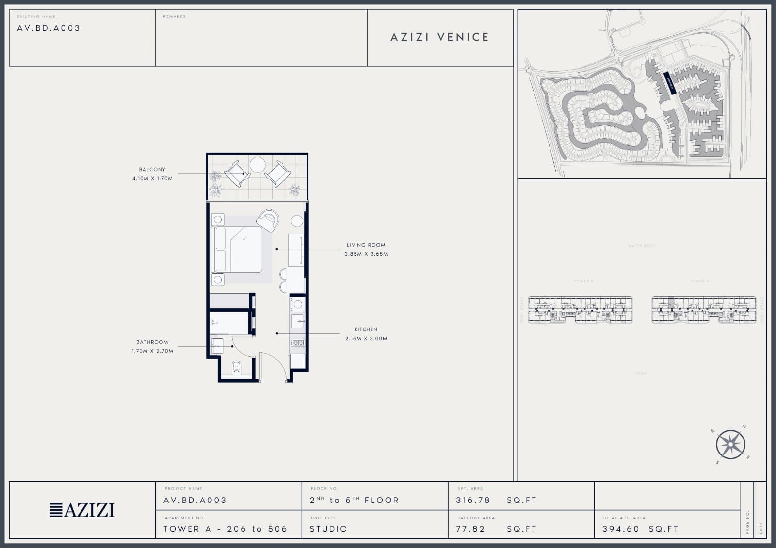 Azizi Venice floor plan