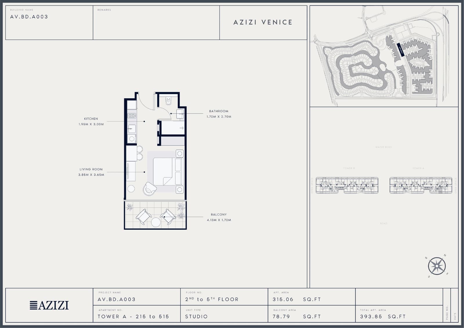 Azizi Venice floor plan