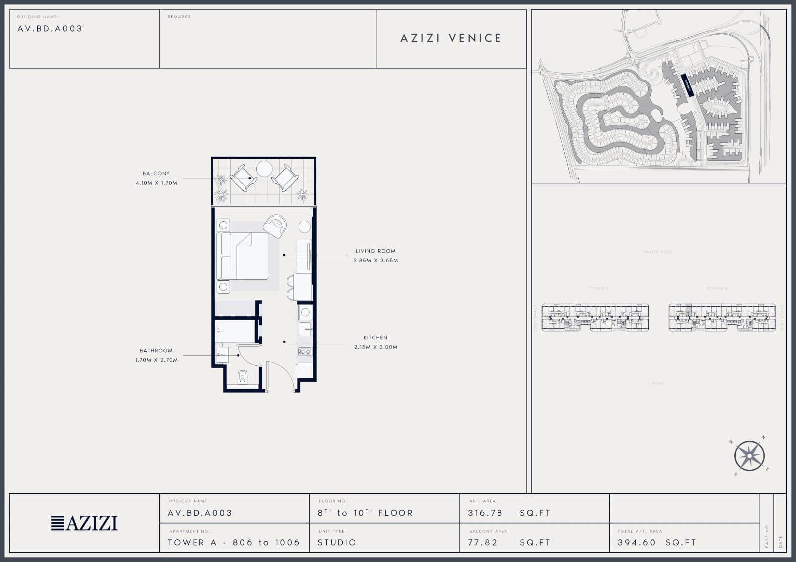 Azizi Venice floor plan