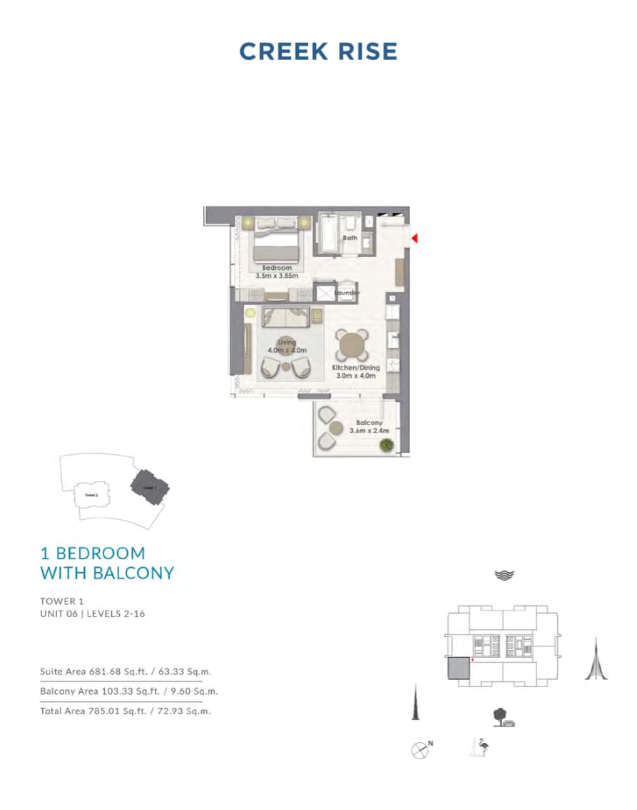 Creek Rise Unit 06 | Level 2-16 floor plan