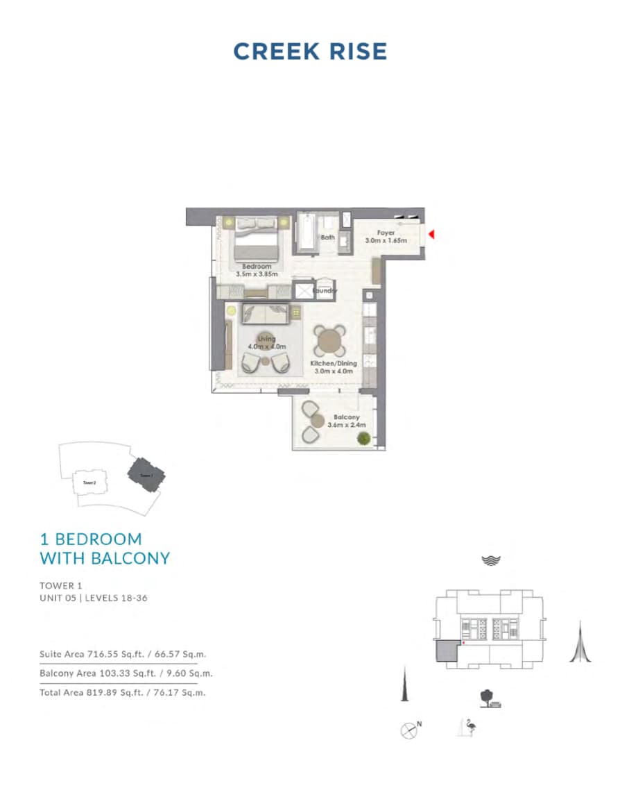 Creek Rise Unit 05 | Level 18-36 floor plan