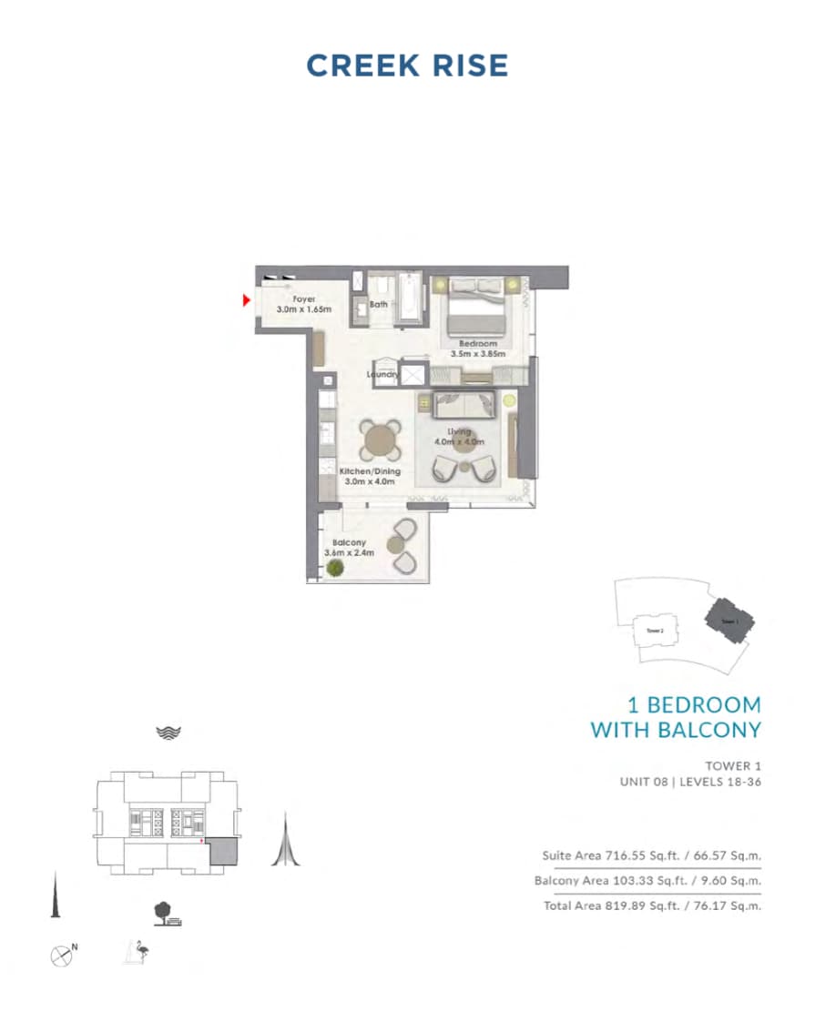 Creek Rise Unit 08 | Level 18-36 floor plan
