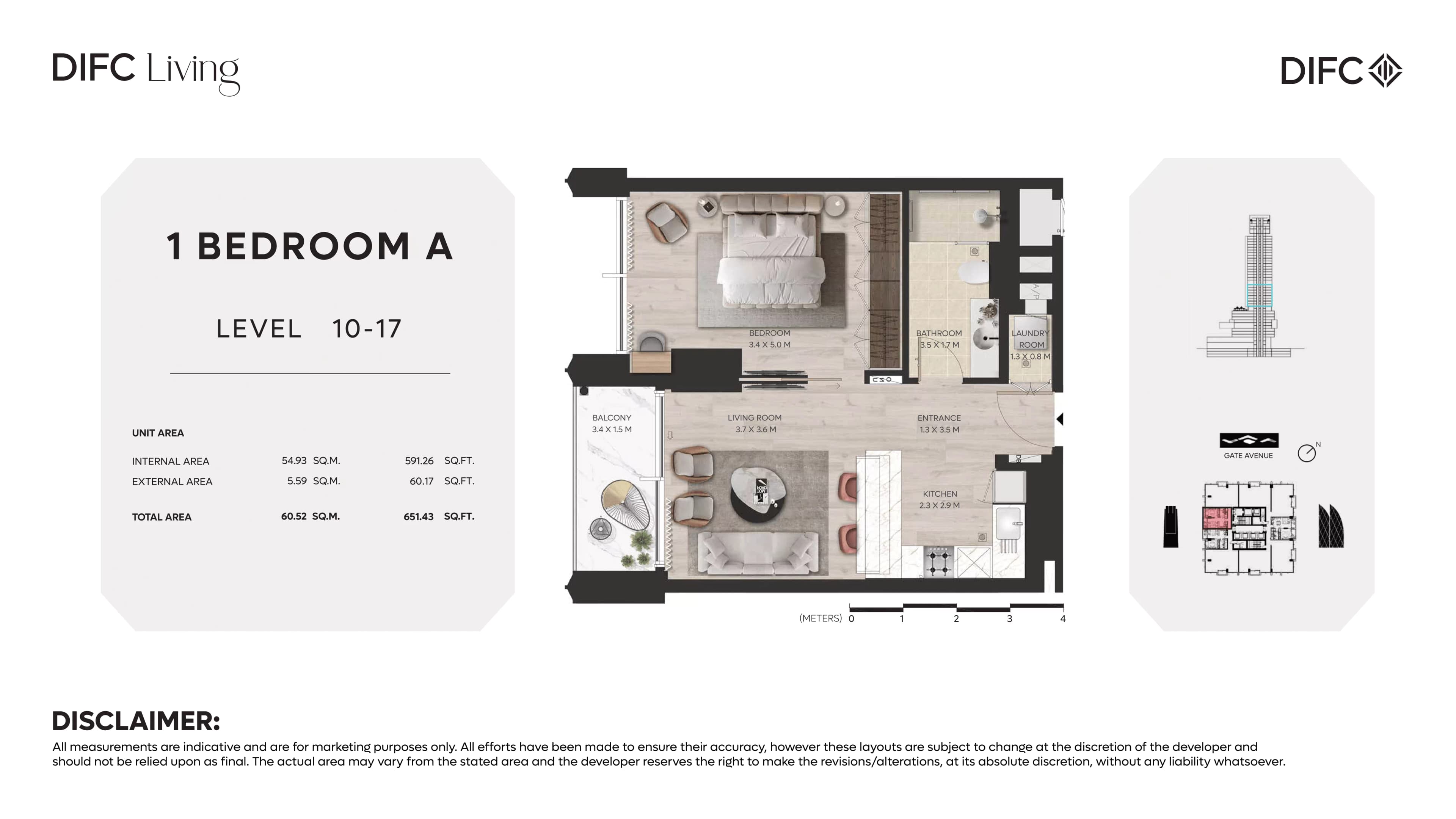 DIFC Living floor plan
