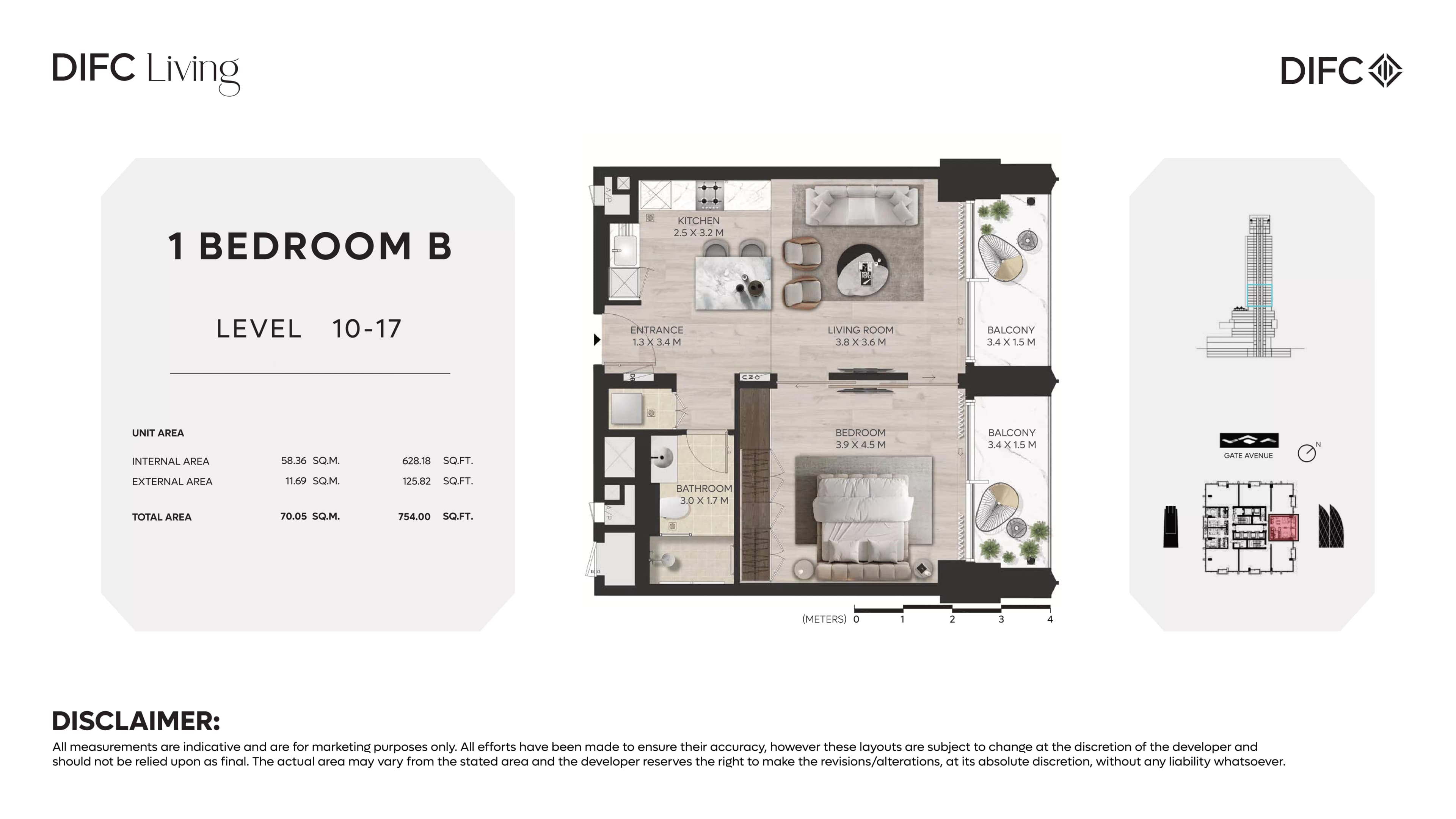 DIFC Living floor plan