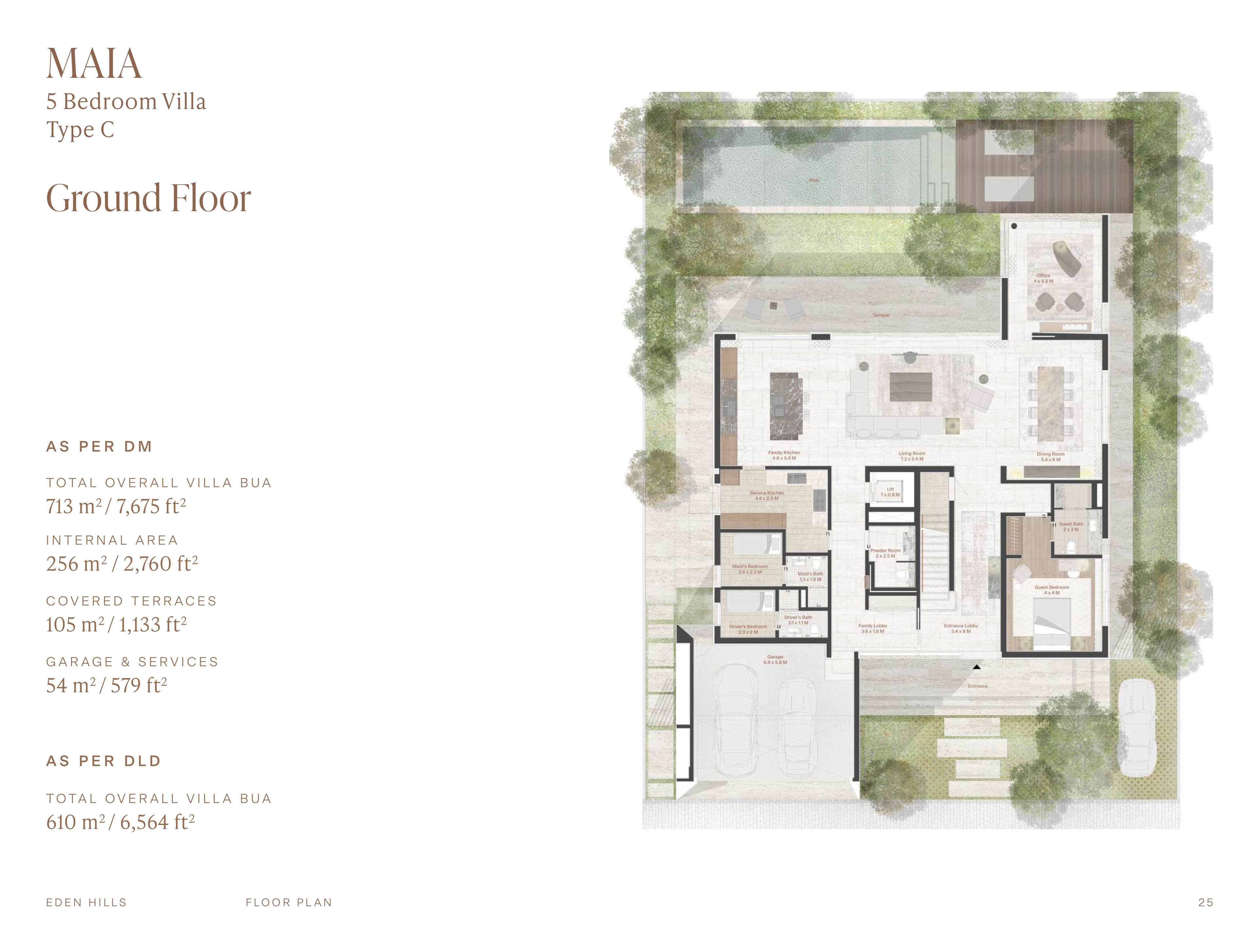 Eden Hills Villas MAIA - 5 Bed Type C floor plan
