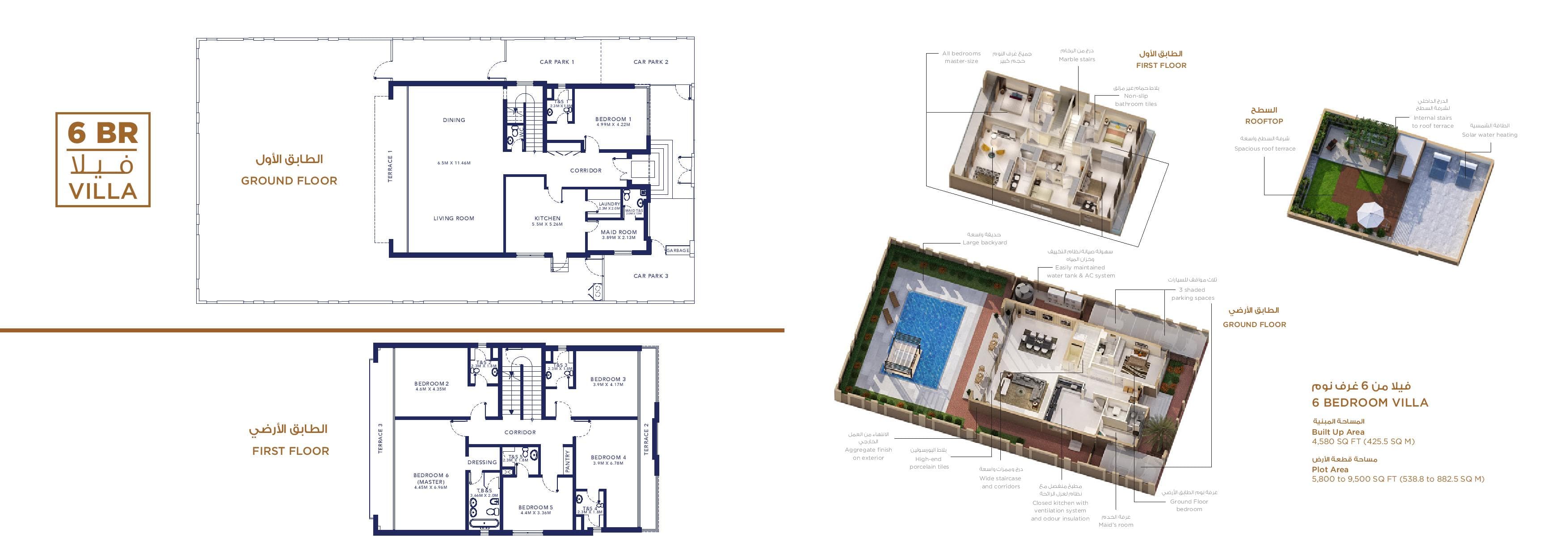 Falcon City 6 Bedroom floor plan