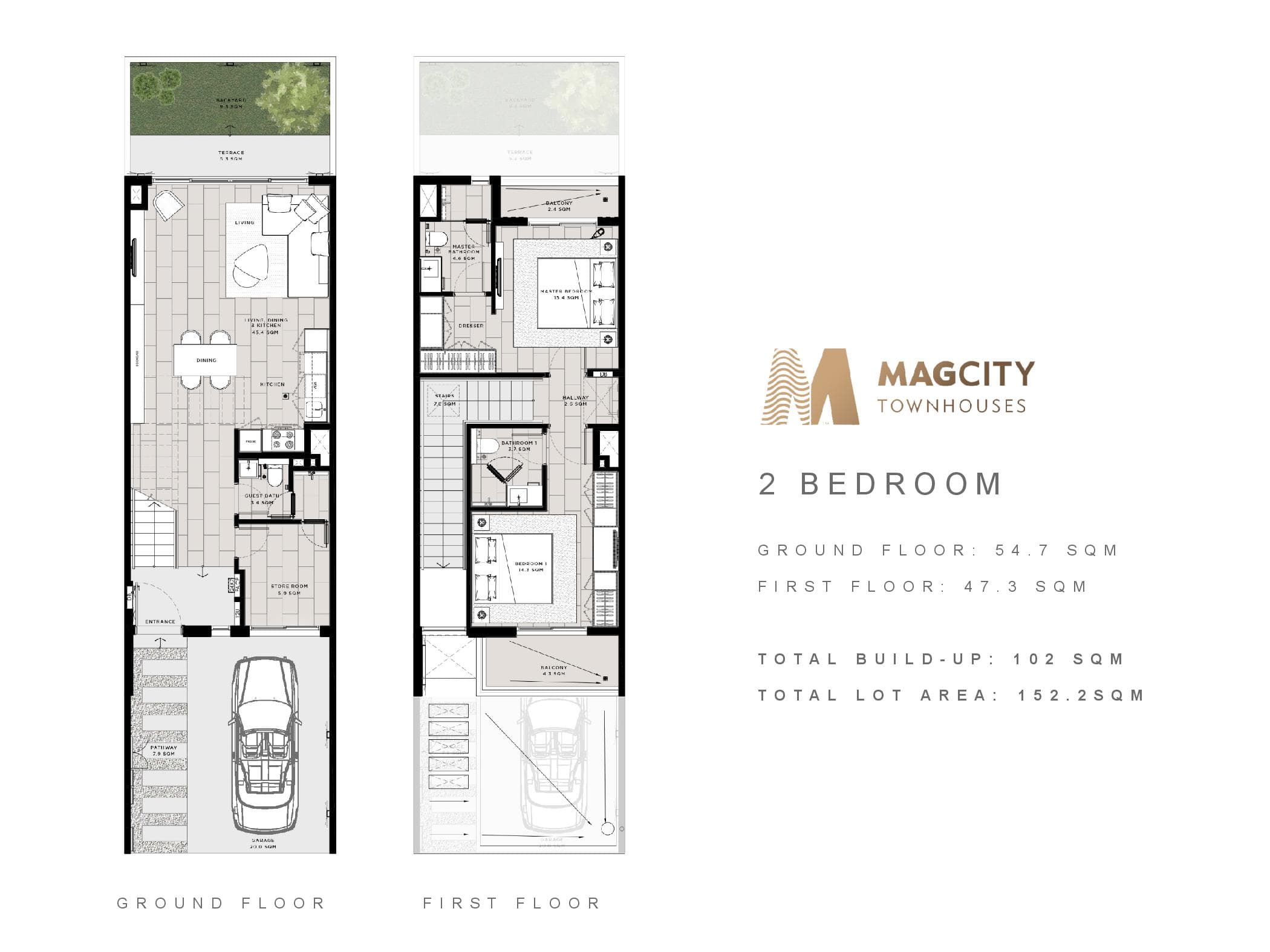Mag City 2 Bedroom floor plan
